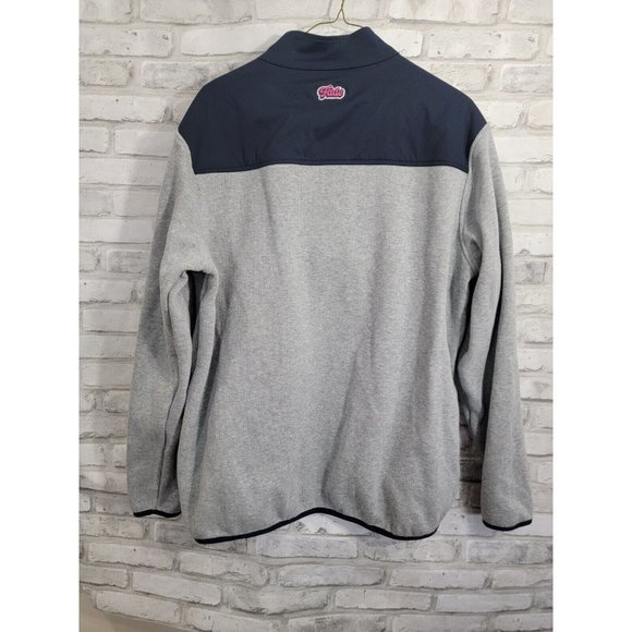 Fade‎ Golf N' Stuff Workshop Sz Large Pullover Sweatshirt Fade 1/4 Zip Navy Gray - Picture 10 of 10